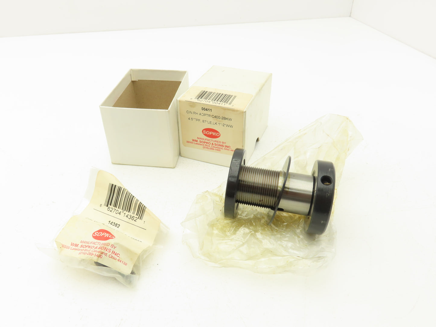 Sopko C400-2BKW Cincinnati RH Adapter For 1.250" ID Wheels .87" Large End Taper
