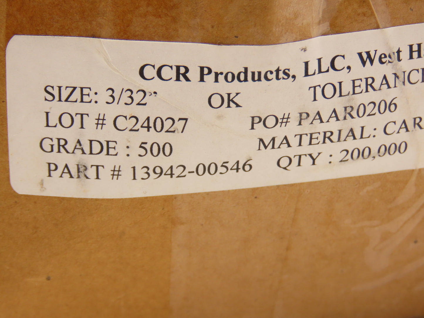 CCR Products 13942-00546 Precision Carbon 1018 Steel Balls 24lbs Grade 500