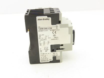 Allen Bradley 140M-D8E-C29 Manual Circuit Breaker Motor Protection 24-29A 3 Pole