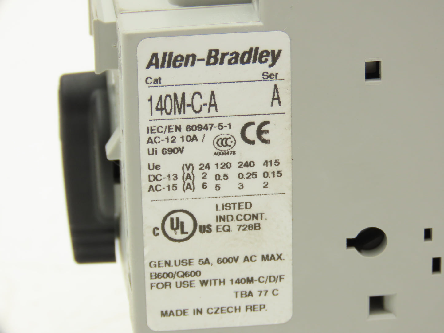 Allen Bradley 140M-D8E-C29 Manual Circuit Breaker Motor Protection 24-29A 3 Pole