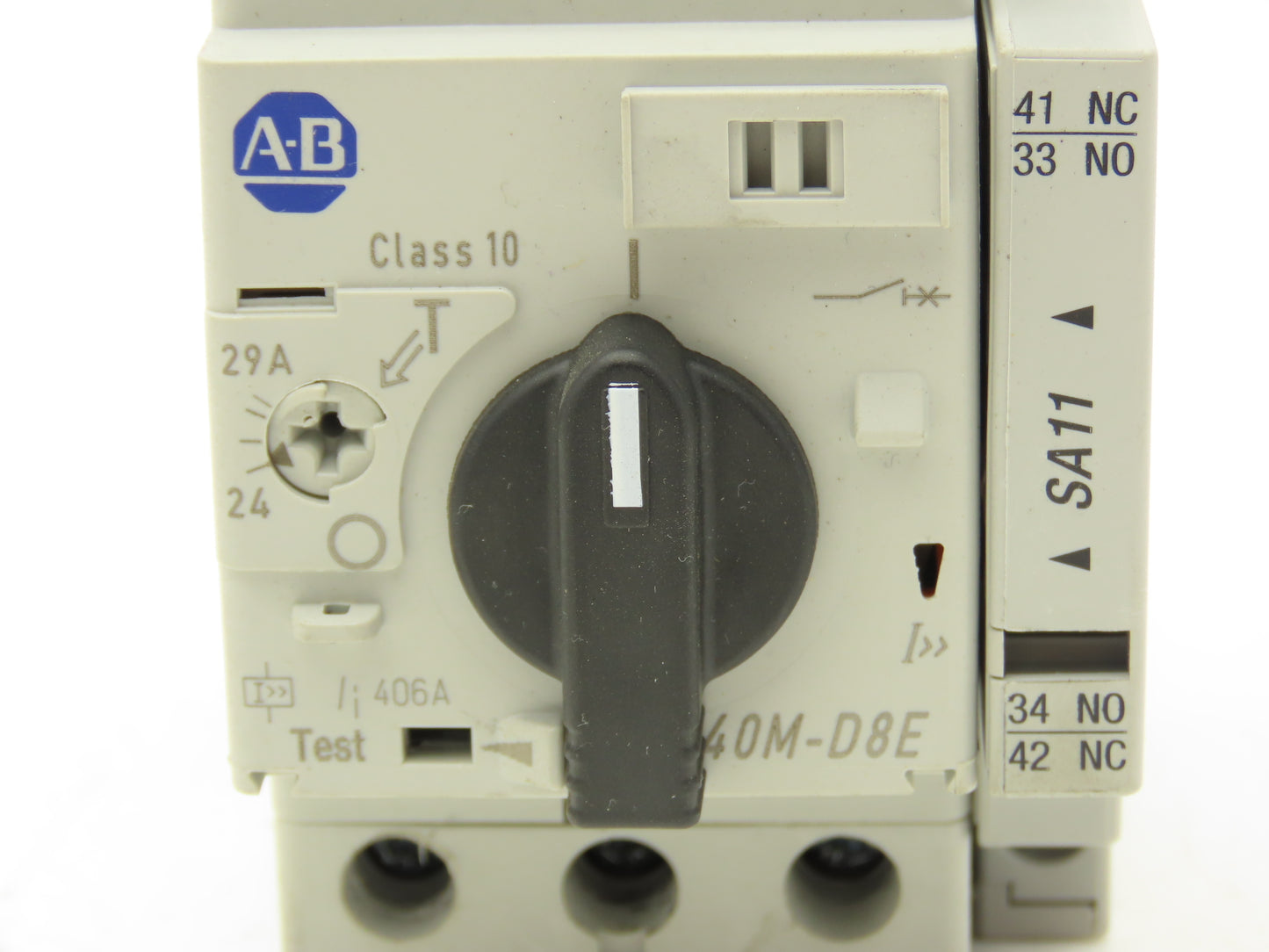 Allen Bradley 140M-D8E-C29 Manual Circuit Breaker Motor Protection 24-29A 3 Pole