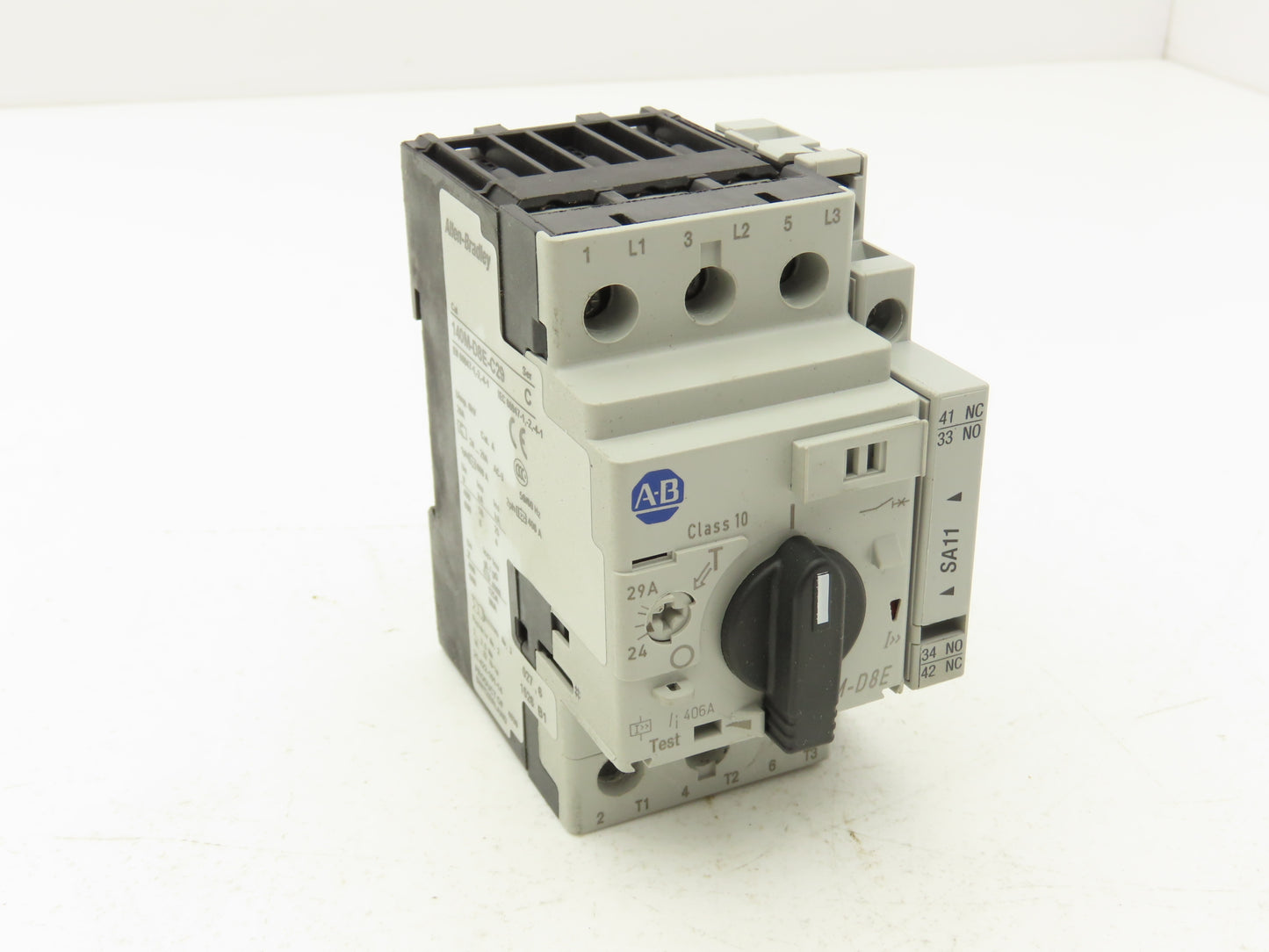 Allen Bradley 140M-D8E-C29 Manual Circuit Breaker Motor Protection 24-29A 3 Pole