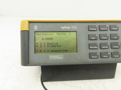 Fowler Sylvac 100 Digital Bore Gage Indicator Display Unit w/Probe 38.9-48mm