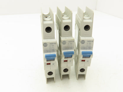 Allen Bradley 1489-M1C130 Circuit Breaker 13A 1 Pole 480 VAC Ser D Lot of 3