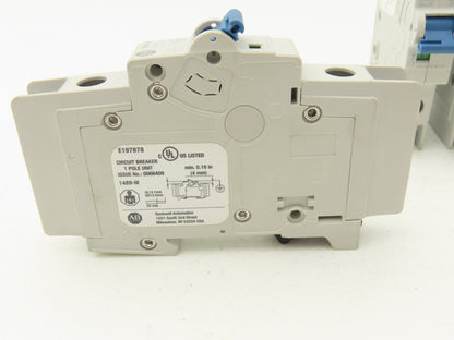 Allen Bradley Circuit Breaker 2/4/5/15/20A 1 Pole Mixed Lot of 6