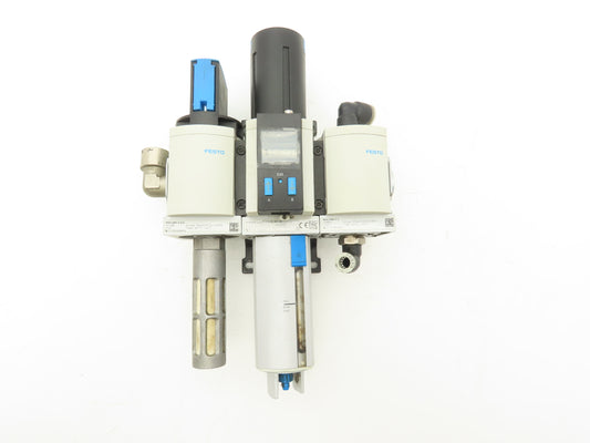 Festo MS6-LFR-1/2-D7-E-U-M-AD1-AS Air Line Filter Shut Off / Regulator Digital