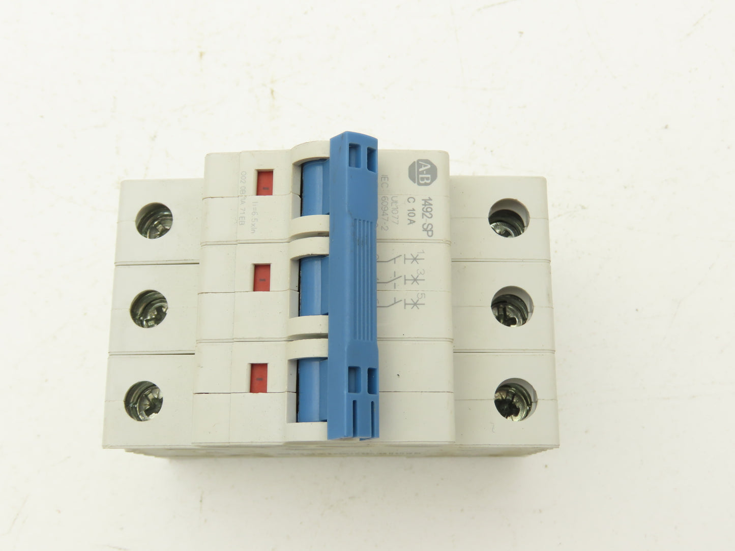 Allen Bradley 1492-SPM3C100 Circuit Breaker 10A 3 Pole 480 VAC Ser D