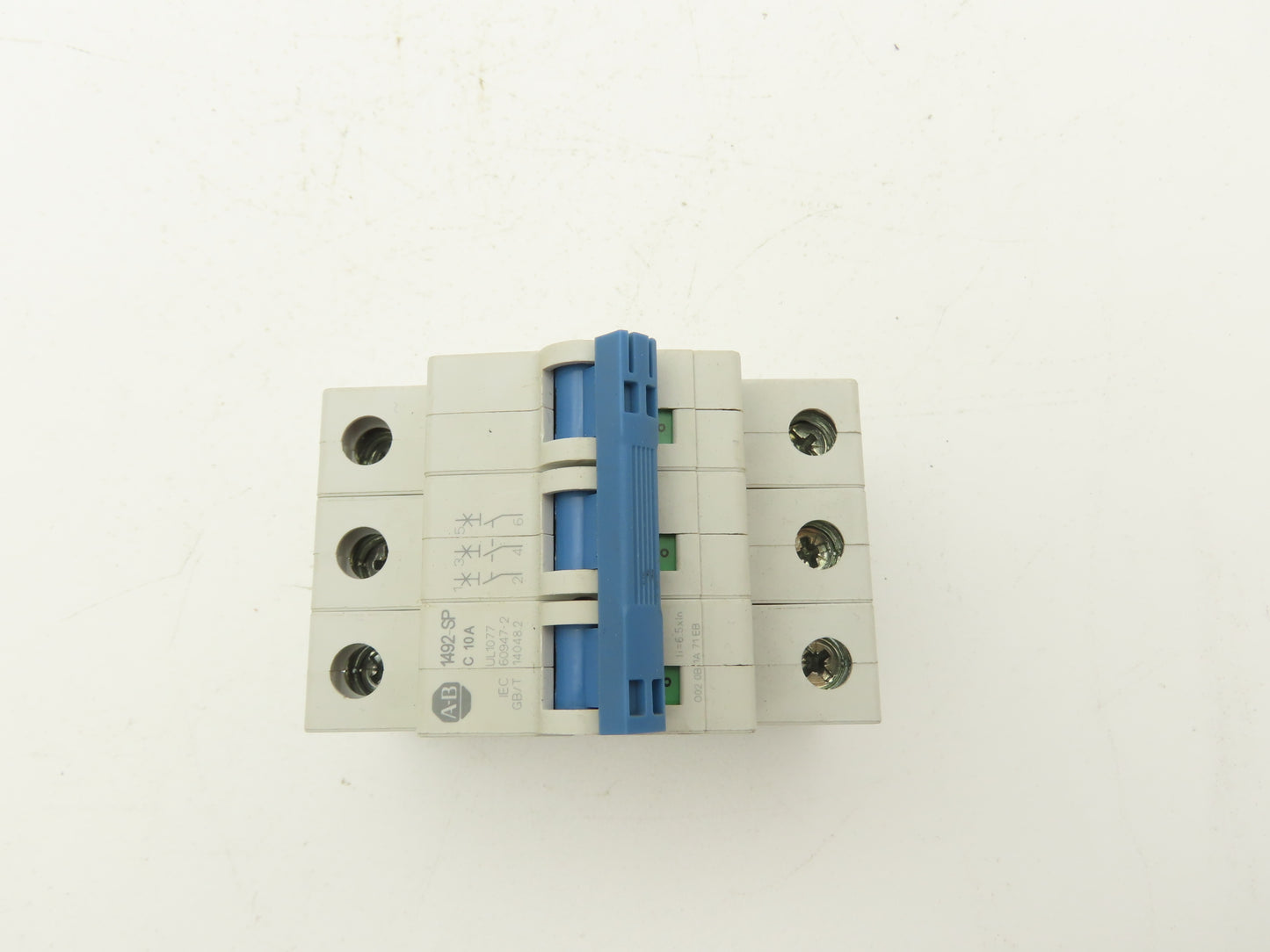 Allen Bradley 1492-SPM3C100 Circuit Breaker 10A 3 Pole 480 VAC Ser D