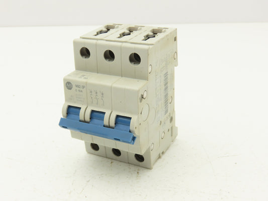 Allen Bradley 1492-SPM3C100 Circuit Breaker 10A 3 Pole 480 VAC Ser D