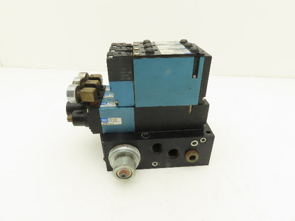 MAC 92B-AAF-BJA-DM-DDAP-1DM9  3-Station Solenoid Valve Manifold 24VDC 92 Series