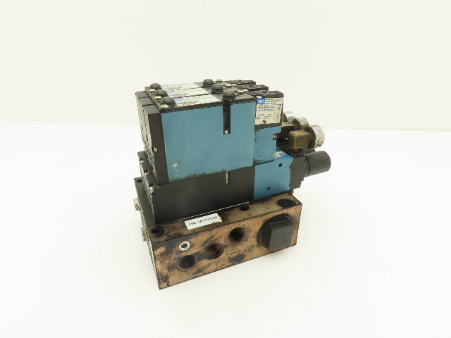 MAC 92B-AAF-BJA-DM-DDAP-1DM9  3-Station Solenoid Valve Manifold 24VDC 92 Series