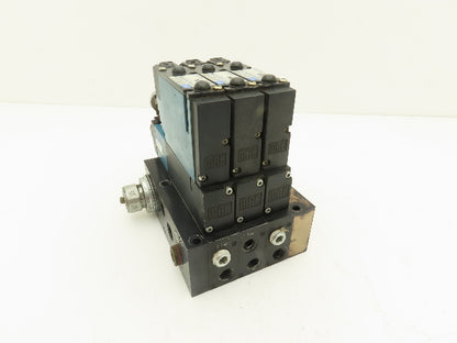 MAC 92B-AAF-BJA-DM-DDAP-1DM9  3-Station Solenoid Valve Manifold 24VDC 92 Series