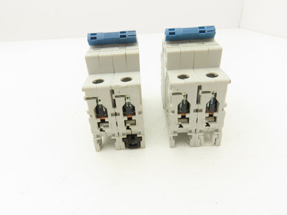 Allen Bradley 1492-SPM2D060 Circuit Breaker 6A 2 Pole 480 VAC Ser D Lot of 2