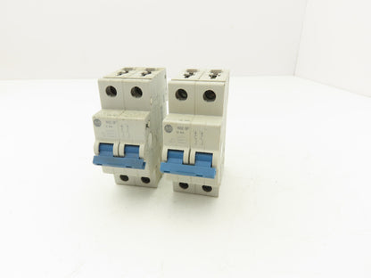 Allen Bradley 1492-SPM2D060 Circuit Breaker 6A 2 Pole 480 VAC Ser D Lot of 2