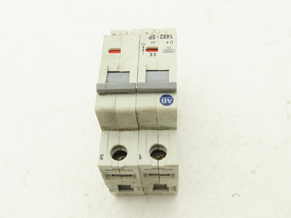 Allen Bradley 1492-SP2D040 Mini Circuit Breaker 4A 2-Pole 480V Ser C Lot of 6