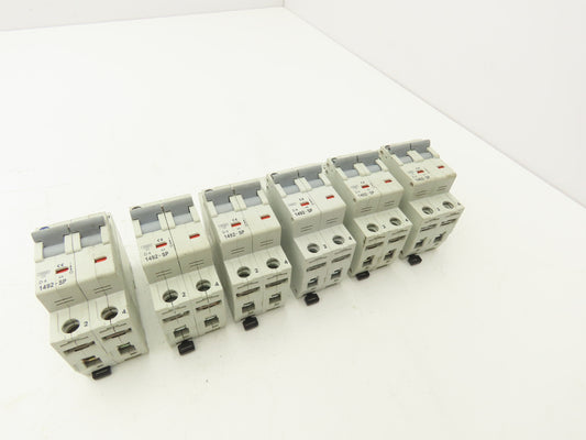 Allen Bradley 1492-SP2D040 Mini Circuit Breaker 4A 2-Pole 480V Ser C Lot of 6