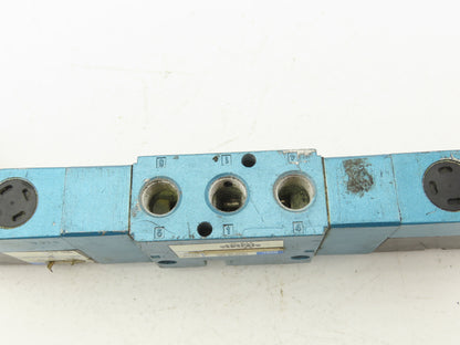 MAC 821C-PP-111CA-152 Pneumatic Double Solenoid 4/3 Spool Valve 120V 1/4" NPT