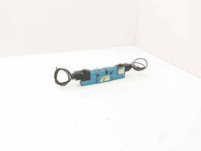MAC 821C-PP-111CA-152 Pneumatic Double Solenoid 4/3 Spool Valve 120V 1/4" NPT