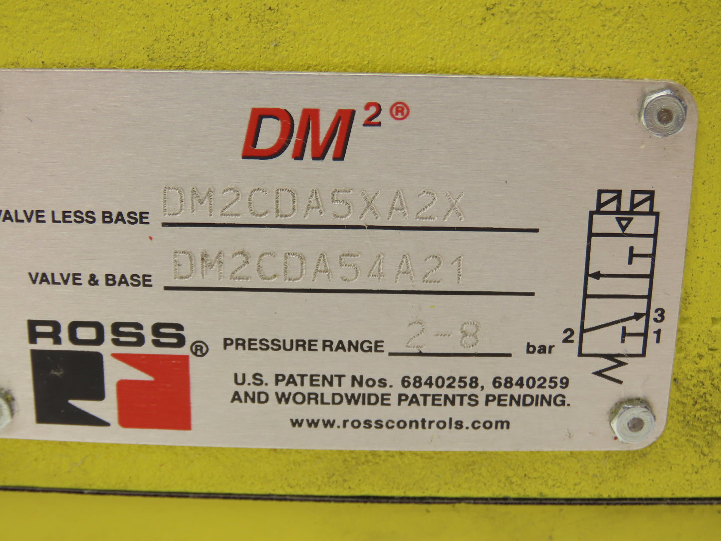 Ross Controls DM2CDA54A21 DM2 Series Double Valve 2-8 Bar 3/4" NPT 24VCD