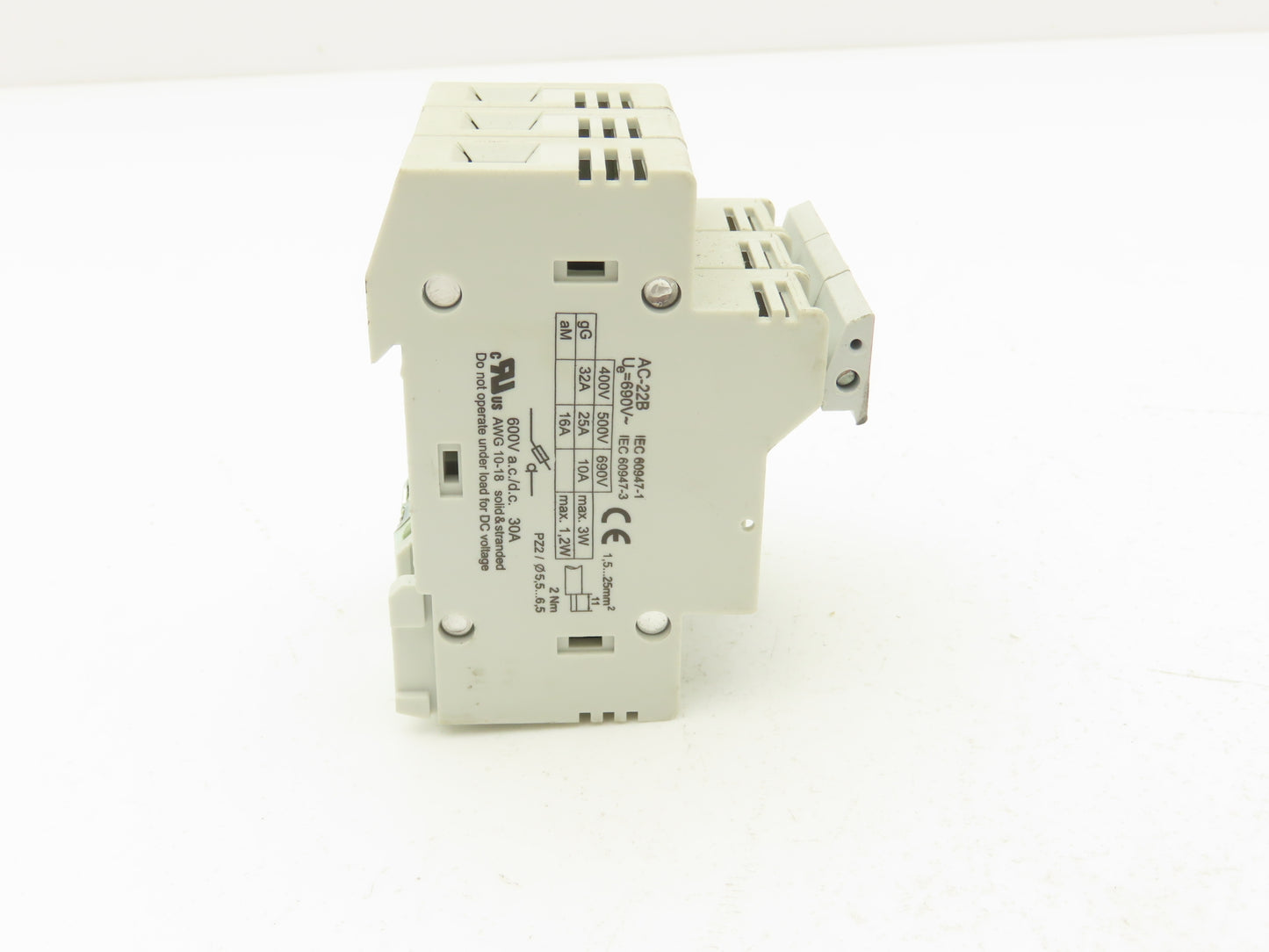 Eti VLC VLC10 Fuse Holder 32A 690V 3-Pole 10x38 Class CC Lot of 6