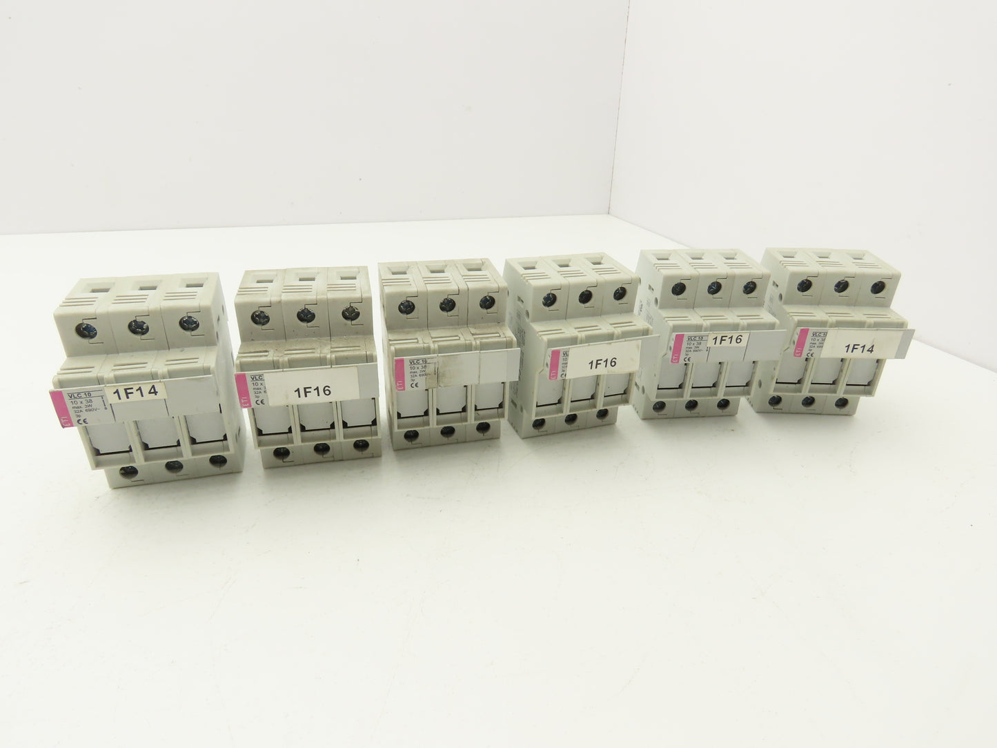 Eti VLC VLC10 Fuse Holder 32A 690V 3-Pole 10x38 Class CC Lot of 6