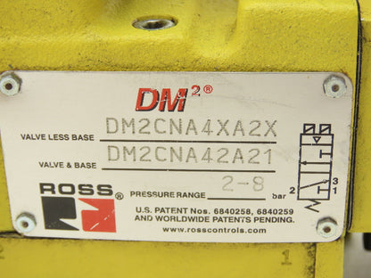 Ross Controls DM2CNA42A21 DM2 Series Double Valve 2-8 Bar 1/2" NPT 24/48VCD