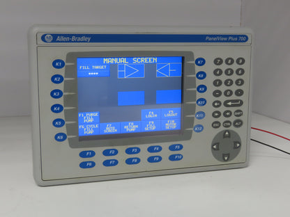 Allen Bradley 2711P-B7C4D8 HMI PanelView Plus 700 Operator Interface 24VDC Ser A