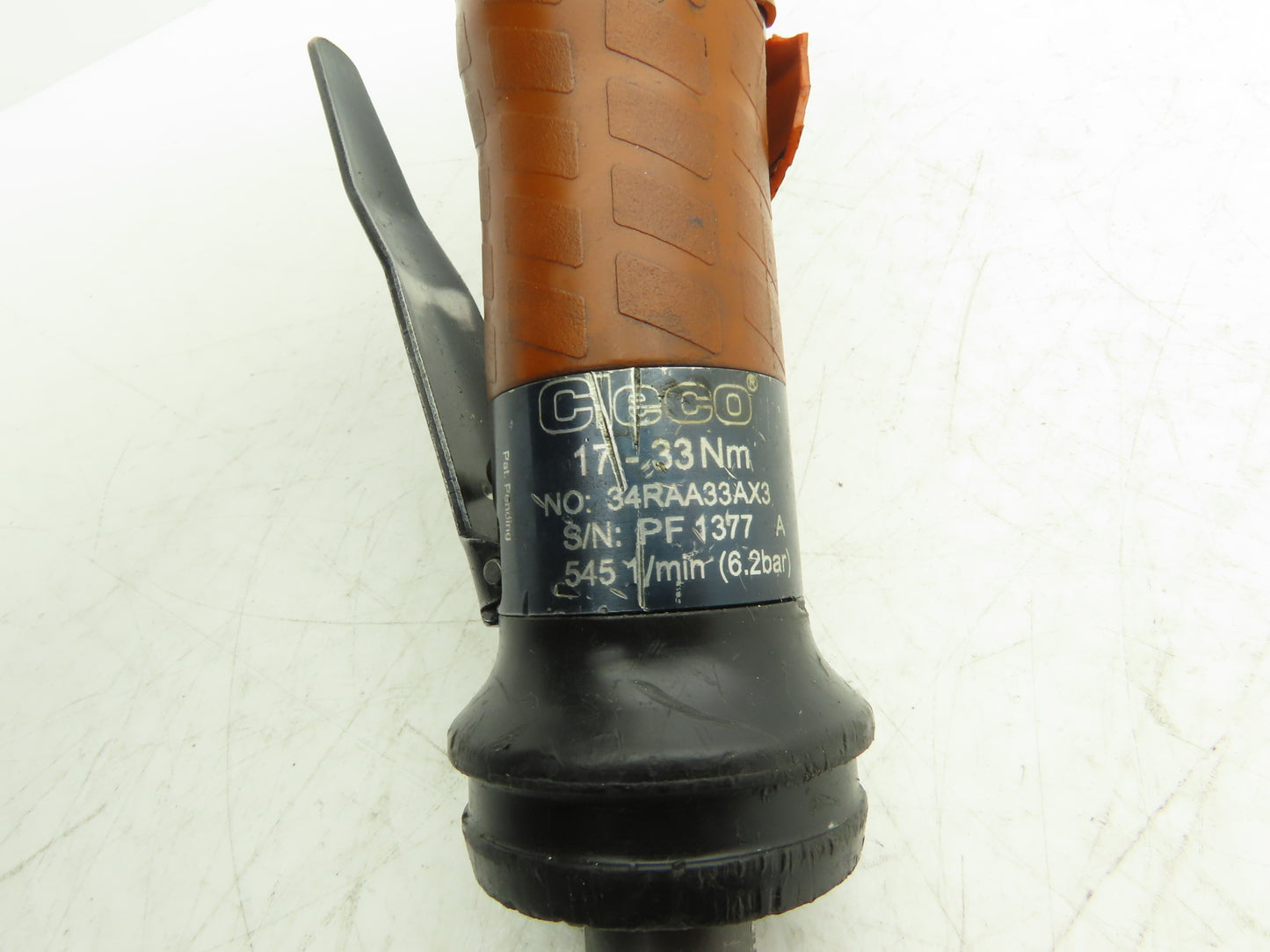 Cleco 34RAA33AX3 Pneumatic Right Angle Nutrunner 3/8" Drive 545 RPM 17-33Nm