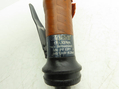 Cleco 34RAA33AX3 Pneumatic Right Angle Nutrunner 3/8" Drive 545 RPM 17-33Nm