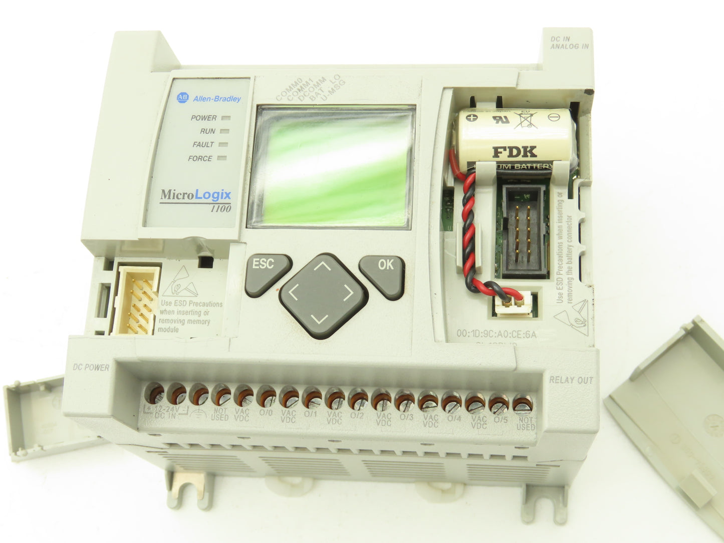 Allen Bradley 1763-L16DWD PLC MicroLogix 1100 16 Point Controller Ser B FW 14