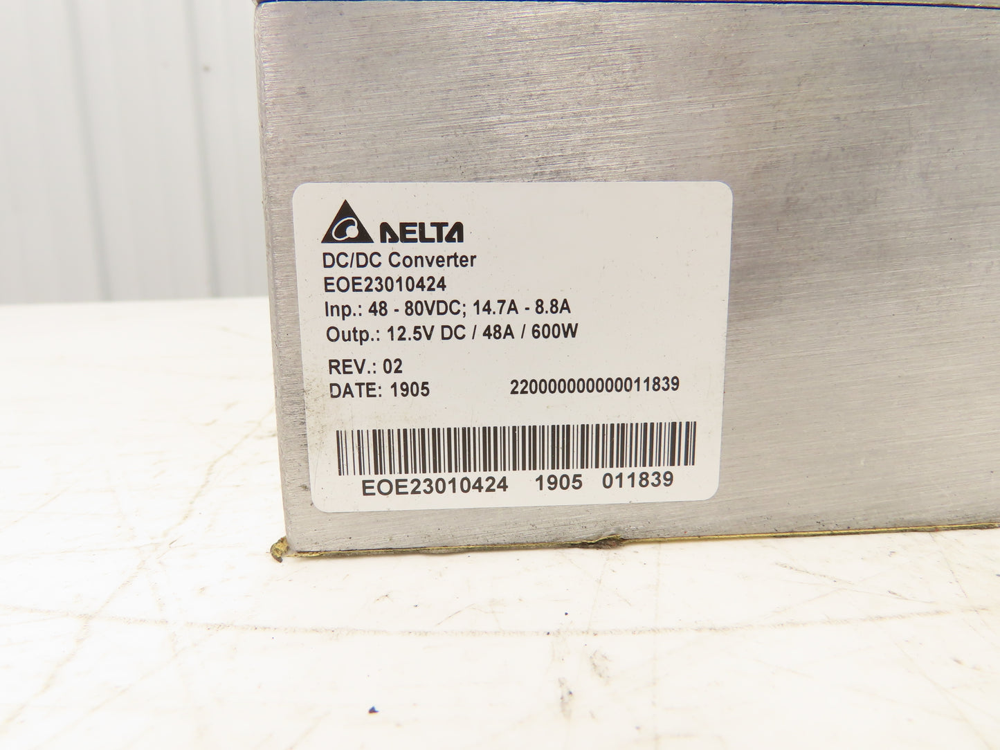 Delta EOE23010424 Forklift DC/DC Converter 48-80V In 12.5V Out Off Linde E20C