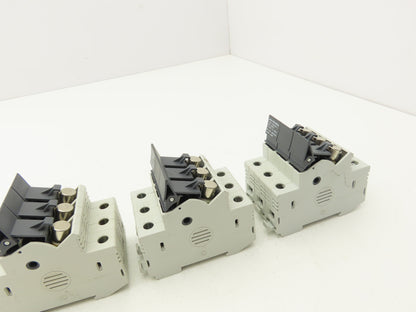 Allen Bradley 1492-FB3C30-L Fuse Holder 30 Amp 3 Pole 600V Indicator Lot of 3