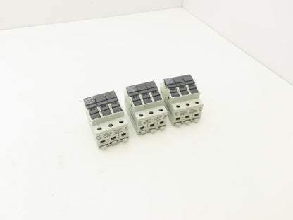 Allen Bradley 1492-FB3C30-L Fuse Holder 30 Amp 3 Pole 600V Indicator Lot of 3