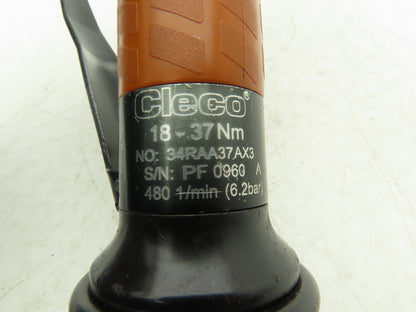 Cleco 34RAA37AX3 Pneumatic Right Angle Nutrunner 3/8" Drive 480 RPM 18-37Nm
