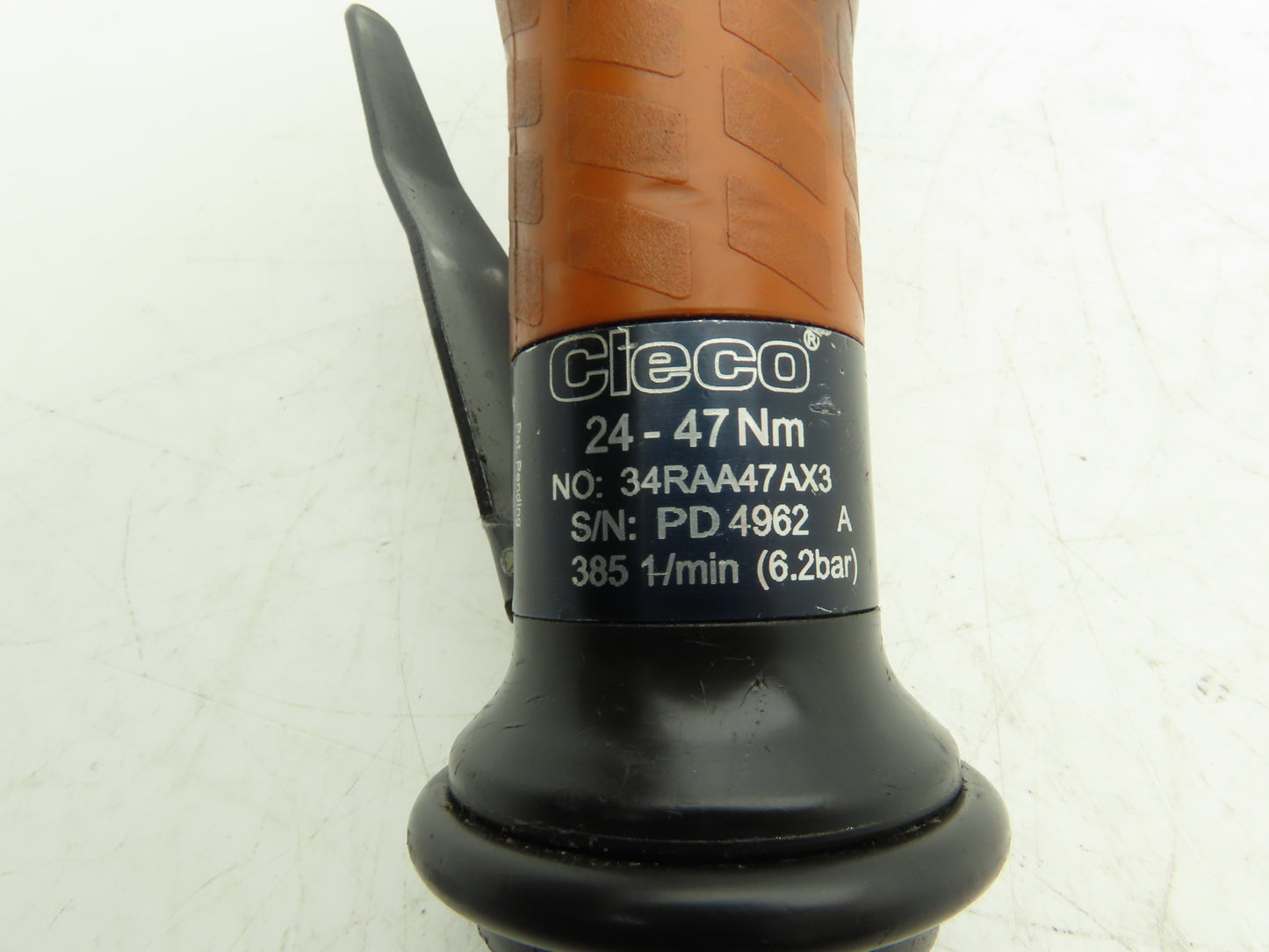 Cleco 34RAA47AX3 Pneumatic Right Angle Nutrunner 3/8" Drive 385 RPM 24-47Nm