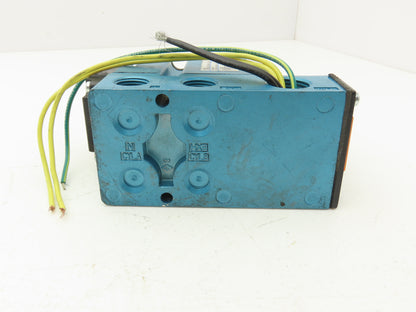 MAC 6311D-212-PM-111DA Pneumatic Solenoid Valve 120VAC 3/8"NPT W/Manifold 150PSI