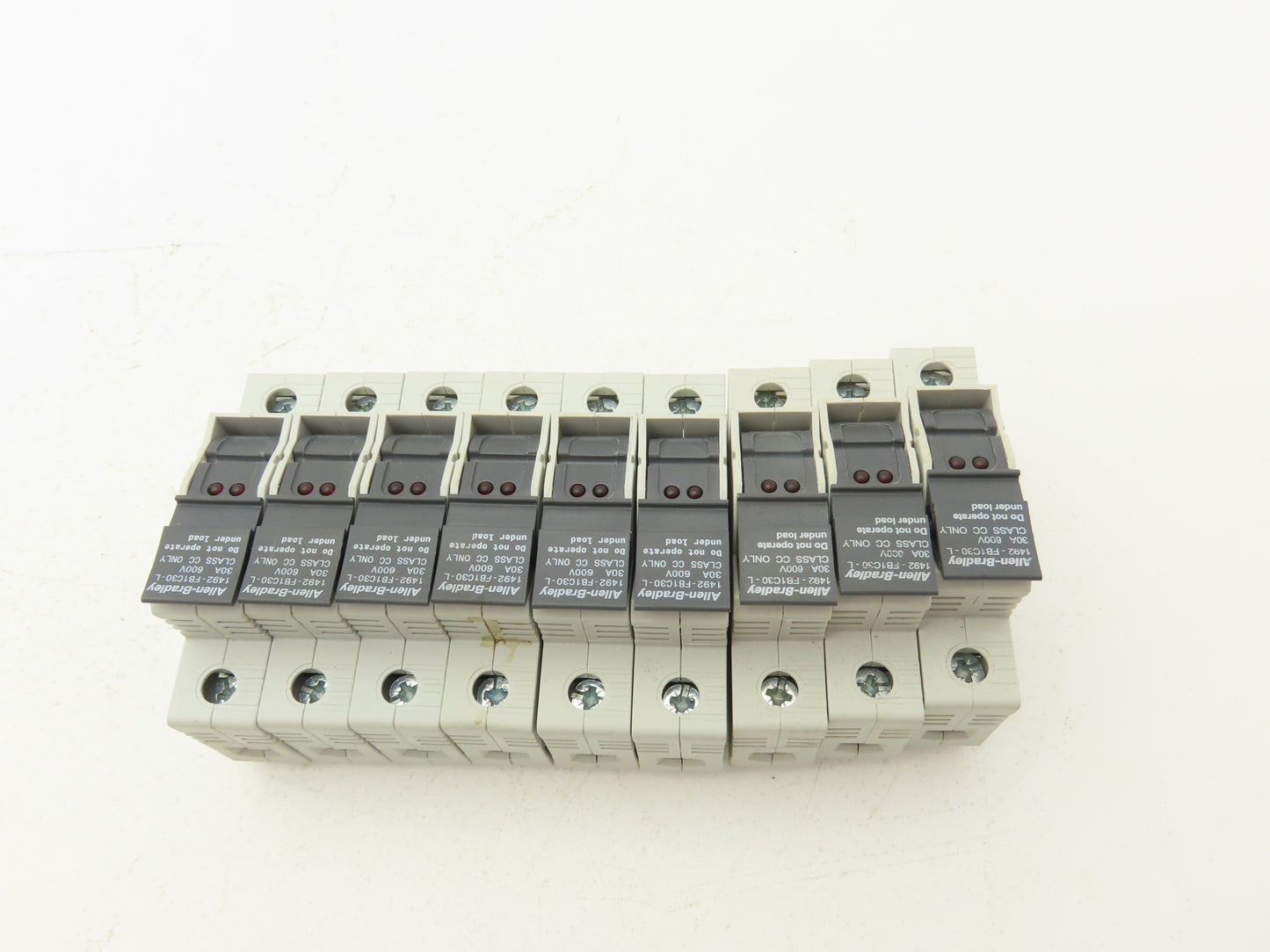 Allen Bradley 1492-FB1C30-L Fuse Holder 30A 600V 1 Pole Class CC Ser B Lot of 9