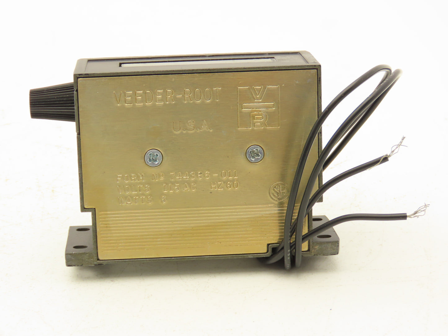 Veeder Root 0744386-011 6 Digit Electrical Counter Manual Reset 115VAC 60Hz