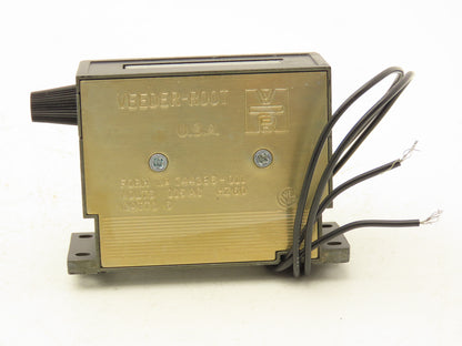 Veeder Root 0744386-011 6 Digit Electrical Counter Manual Reset 115VAC 60Hz