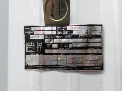 Linde 3903601837 Forklift Motor Controller Module 48VDC Removed From E20C