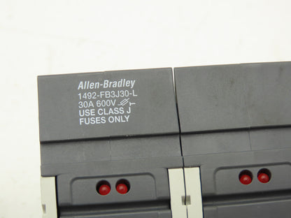 Allen Bradley 1492-FB3J30-L Fuse Holder 30A 600V 3 Pole Class J Ser B Lot of 3