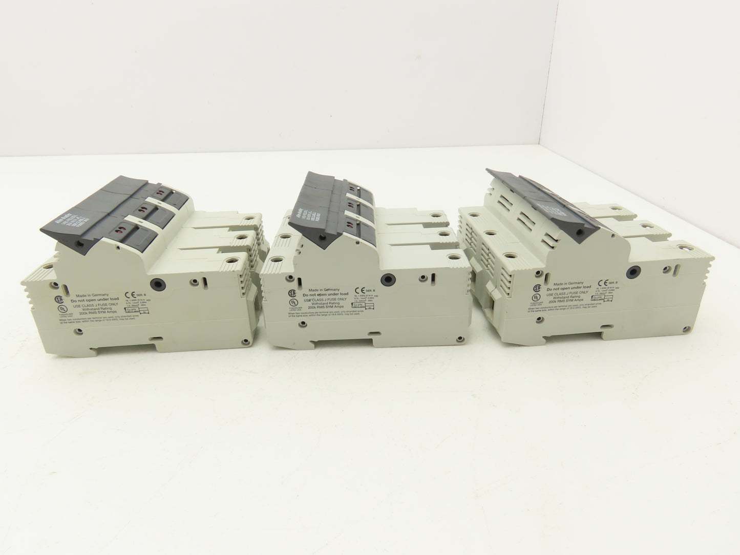 Allen Bradley 1492-FB3J30-L Fuse Holder 30A 600V 3 Pole Class J Ser B Lot of 3