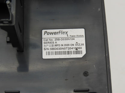 Allen Bradley 25B-D030N104 PowerFlex 525 VFD 500Hz 20Hp 460v 30A FRN 5.002 Ser A