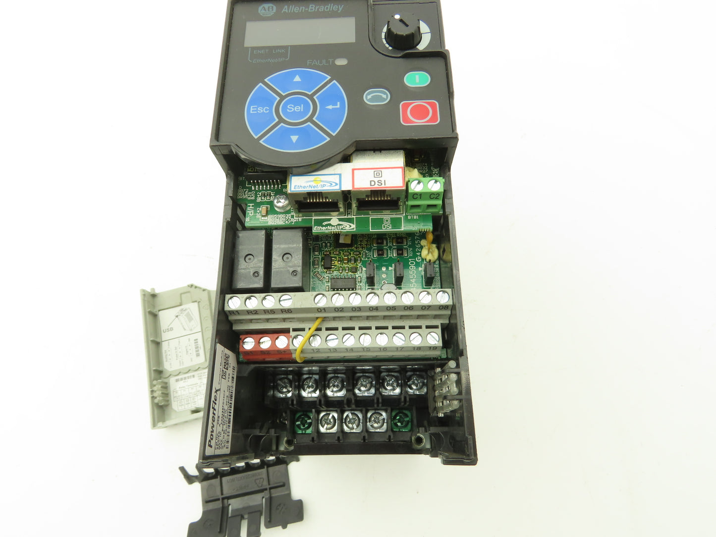 Allen Bradley 25B-D2P3N104 PowerFlex 525 VFD AC Drive 1Hp 480V 3Ph FRN 5.001