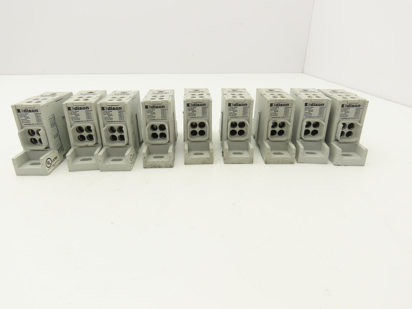 Edison EPDB104 Power Distribution Block 600V 175A 2-14awg Lot of 9