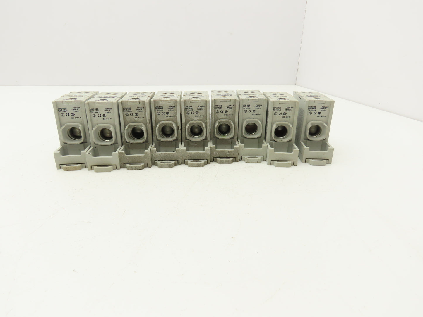 Edison EPDB104 Power Distribution Block 600V 175A 2-14awg Lot of 9