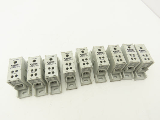 Edison EPDB104 Power Distribution Block 600V 175A 2-14awg Lot of 9