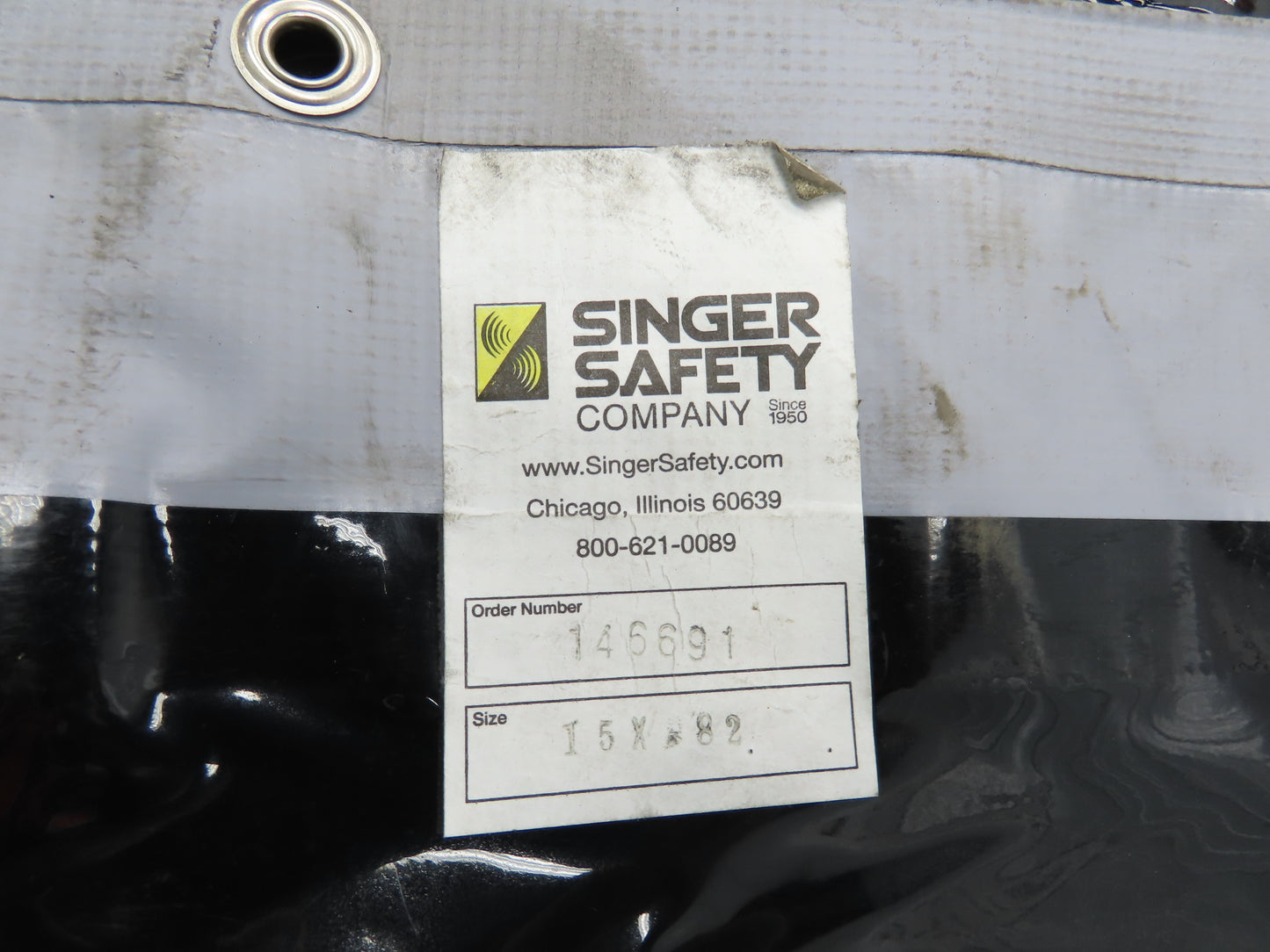 Singer Safety 82"x 15' Vinyl Welding Curtain Weld Vision Tinted Strip