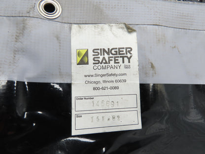 Singer Safety 82"x 15' Vinyl Welding Curtain Weld Vision Tinted Strip