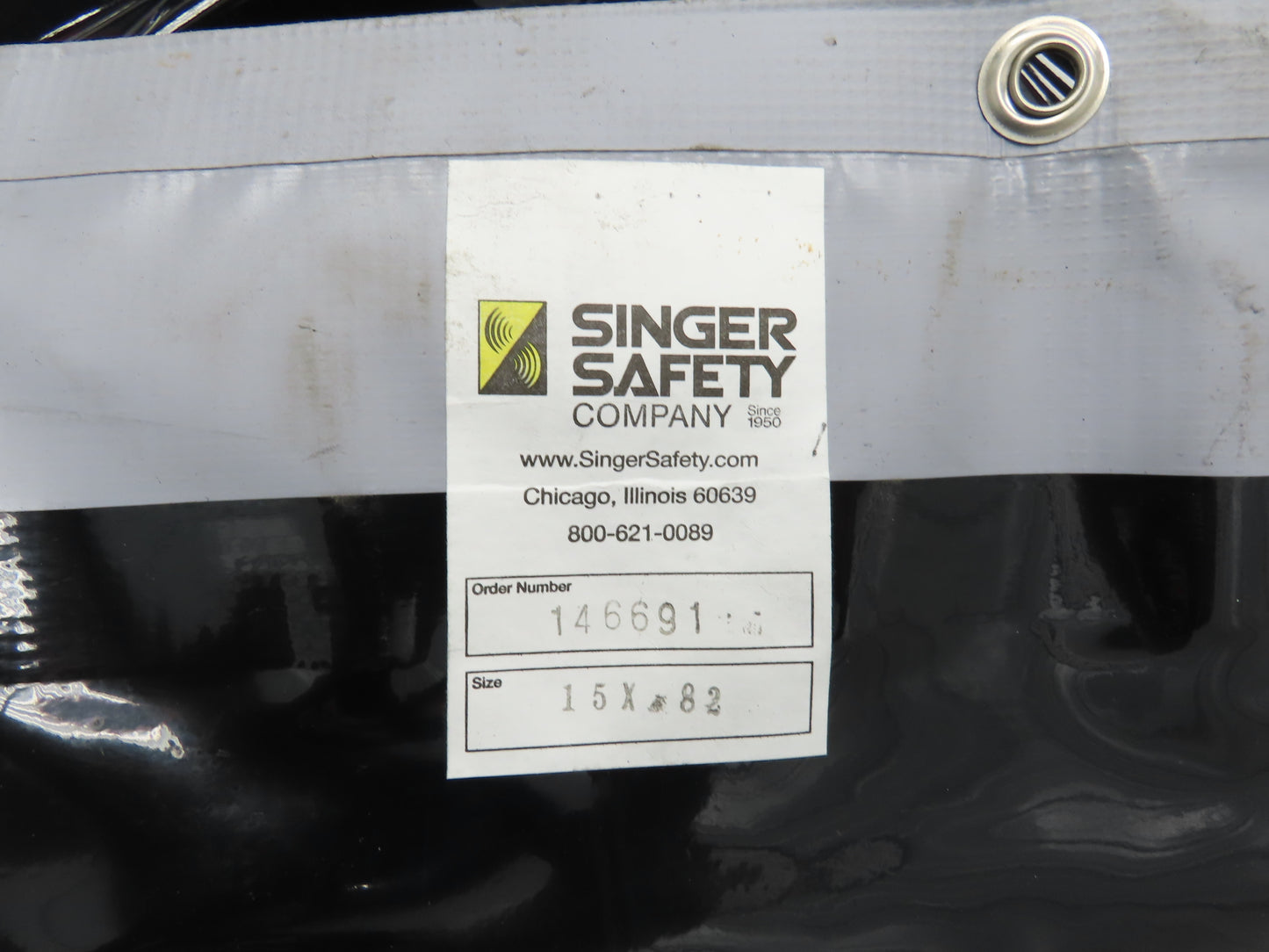 Singer Safety 82"x 15' Vinyl Welding Curtain Weld Vision Tinted Strip